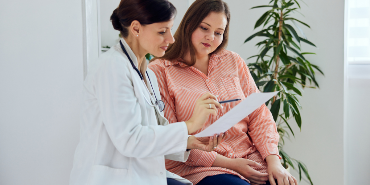 patient and doctor discussing brixadi for Moderate to Severe Opioid Use Disorder